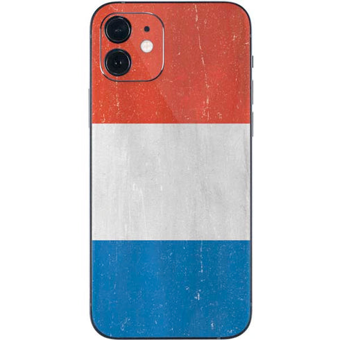 Netherlands Flag Distressed iPhone 12 Skin